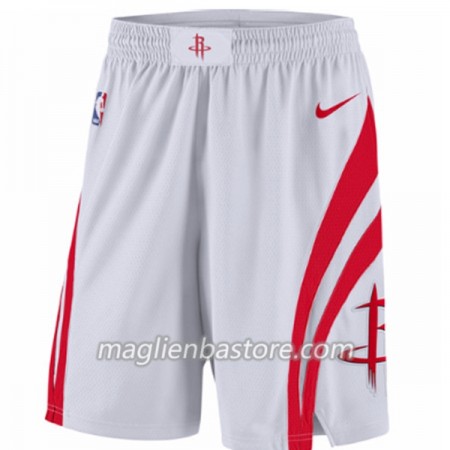 Houston Rockets Uomo Pantaloncini Bianco Nike Swingman